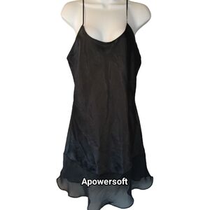 Elegant Black Women's Slip Dress